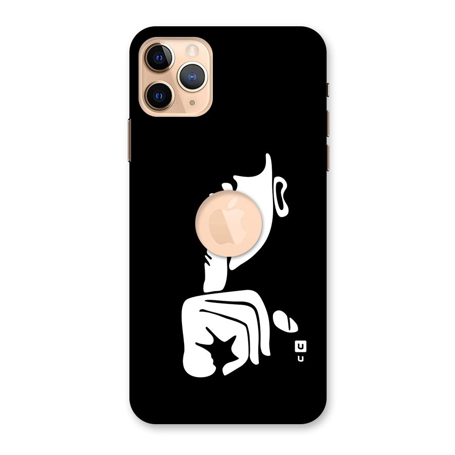 Shhh Art Back Case for iPhone 11 Pro Max Logo Cut