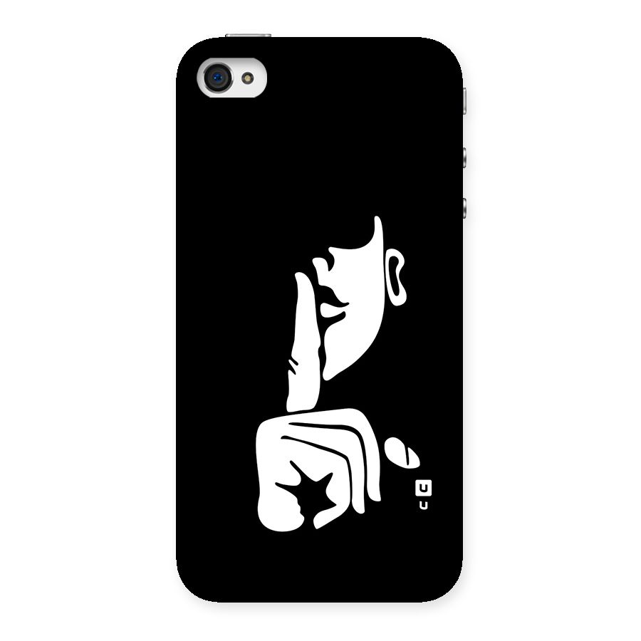 Shhh Art Back Case for iPhone 4 4s