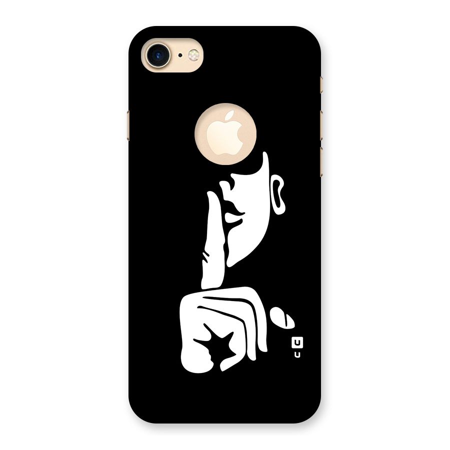 Shhh Art Back Case for iPhone 7 Logo Cut