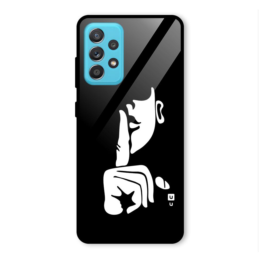 Shhh Art Glass Back Case for Galaxy A52