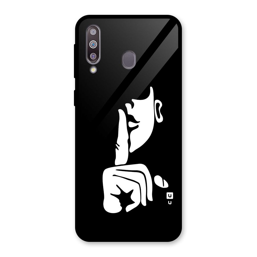 Shhh Art Glass Back Case for Galaxy M30