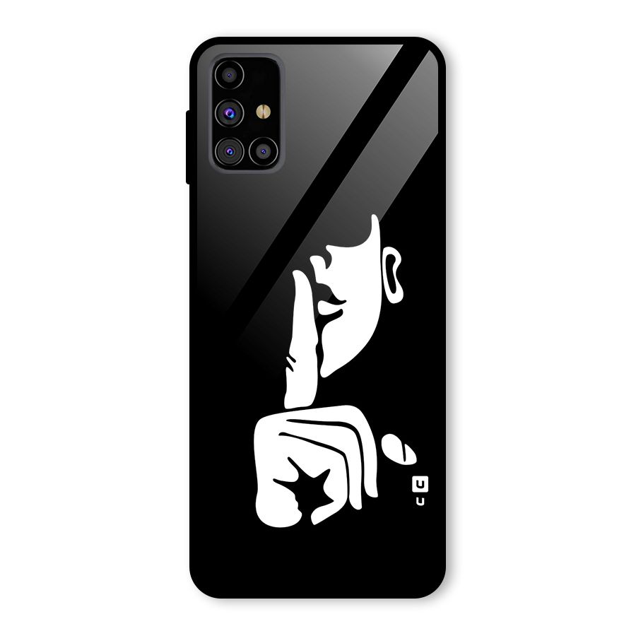 Shhh Art Glass Back Case for Galaxy M31s