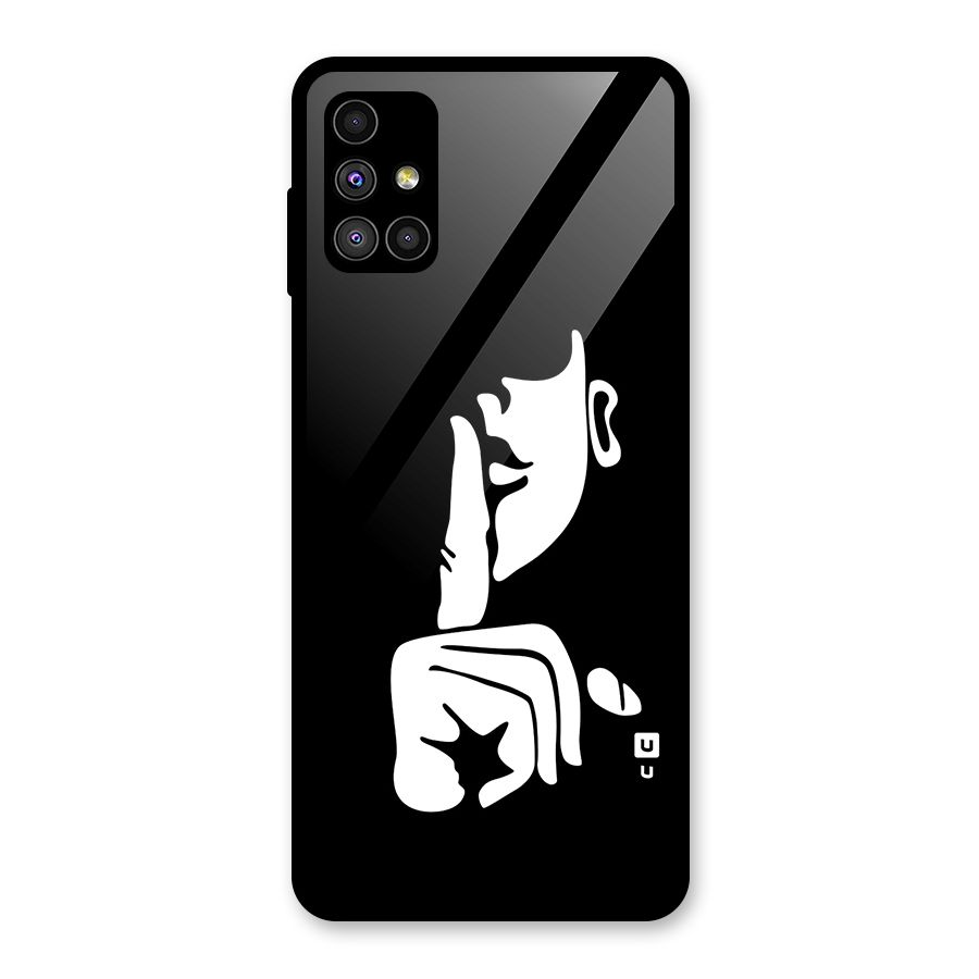 Shhh Art Glass Back Case for Galaxy M51