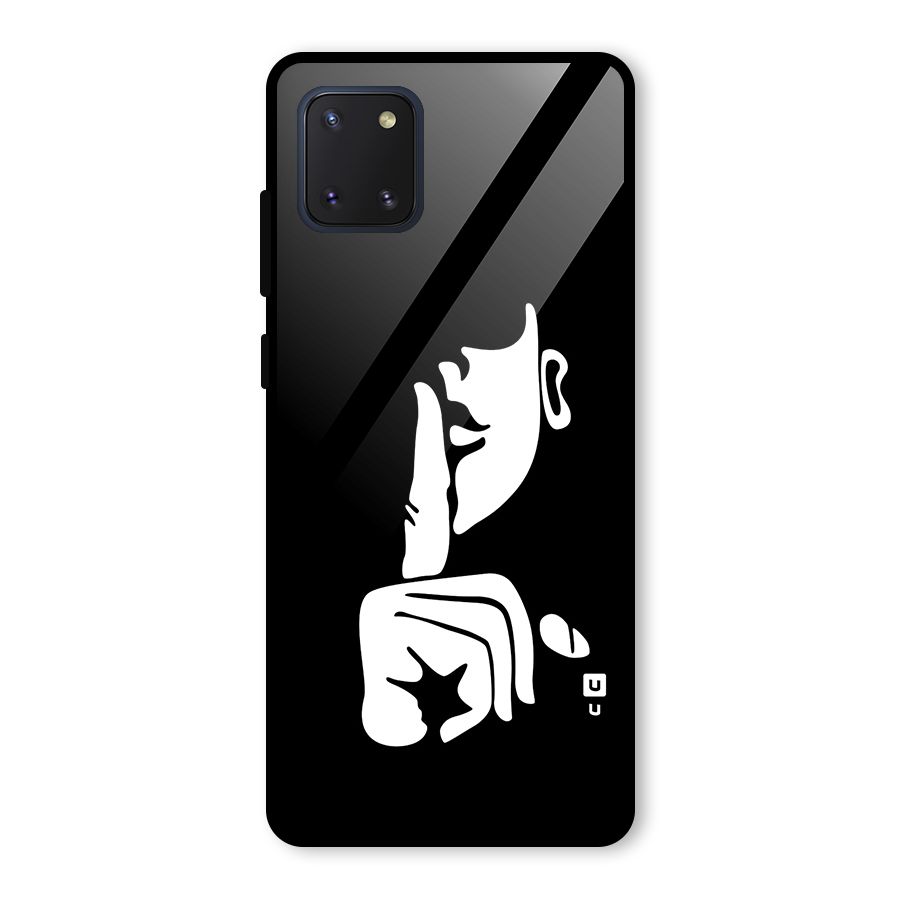 Shhh Art Glass Back Case for Galaxy Note 10 Lite