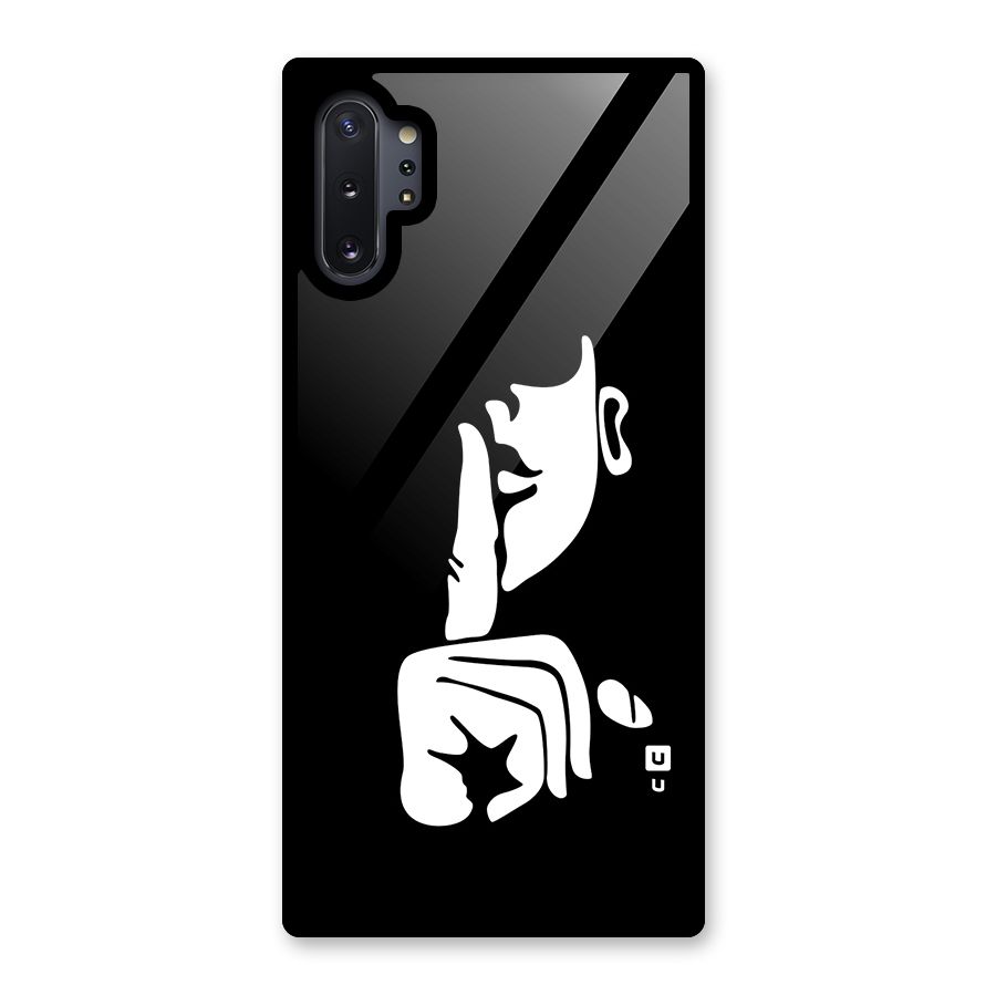 Shhh Art Glass Back Case for Galaxy Note 10 Plus
