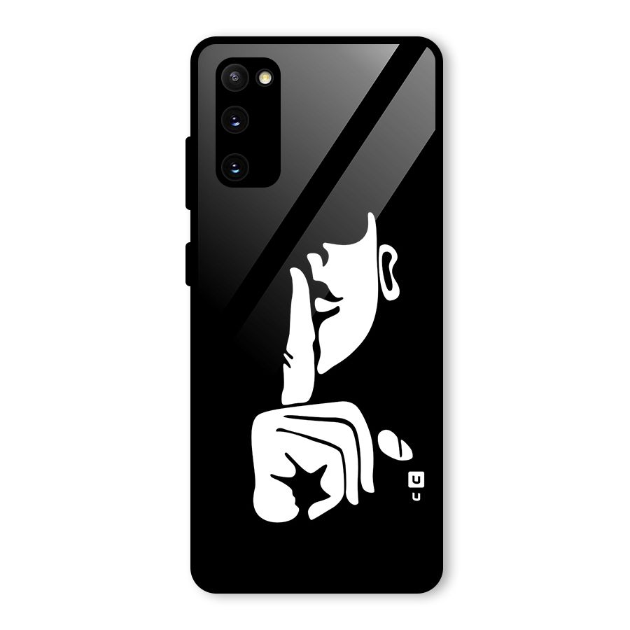 Shhh Art Glass Back Case for Galaxy S20 FE