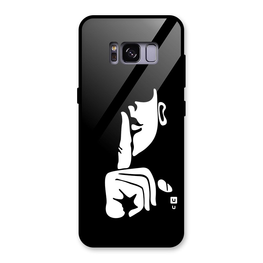 Shhh Art Glass Back Case for Galaxy S8