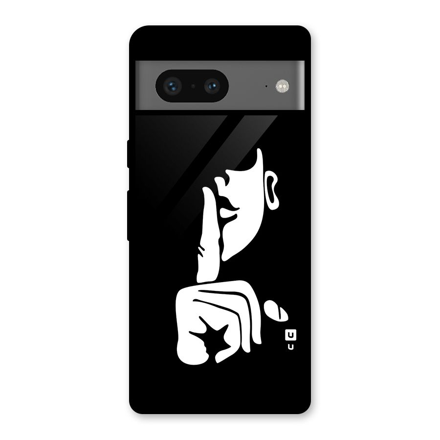 Shhh Art Glass Back Case for Google Pixel 7