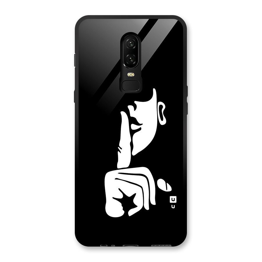 Shhh Art Glass Back Case for OnePlus 6