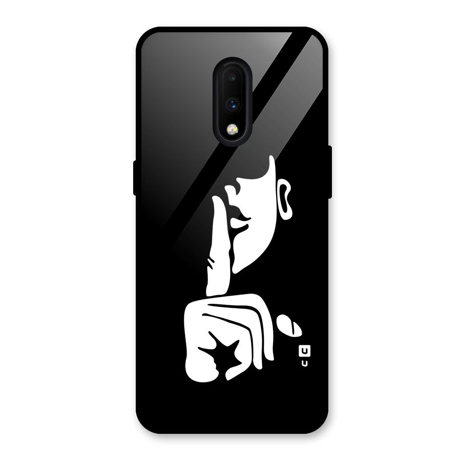 Shhh Art Glass Back Case for OnePlus 7