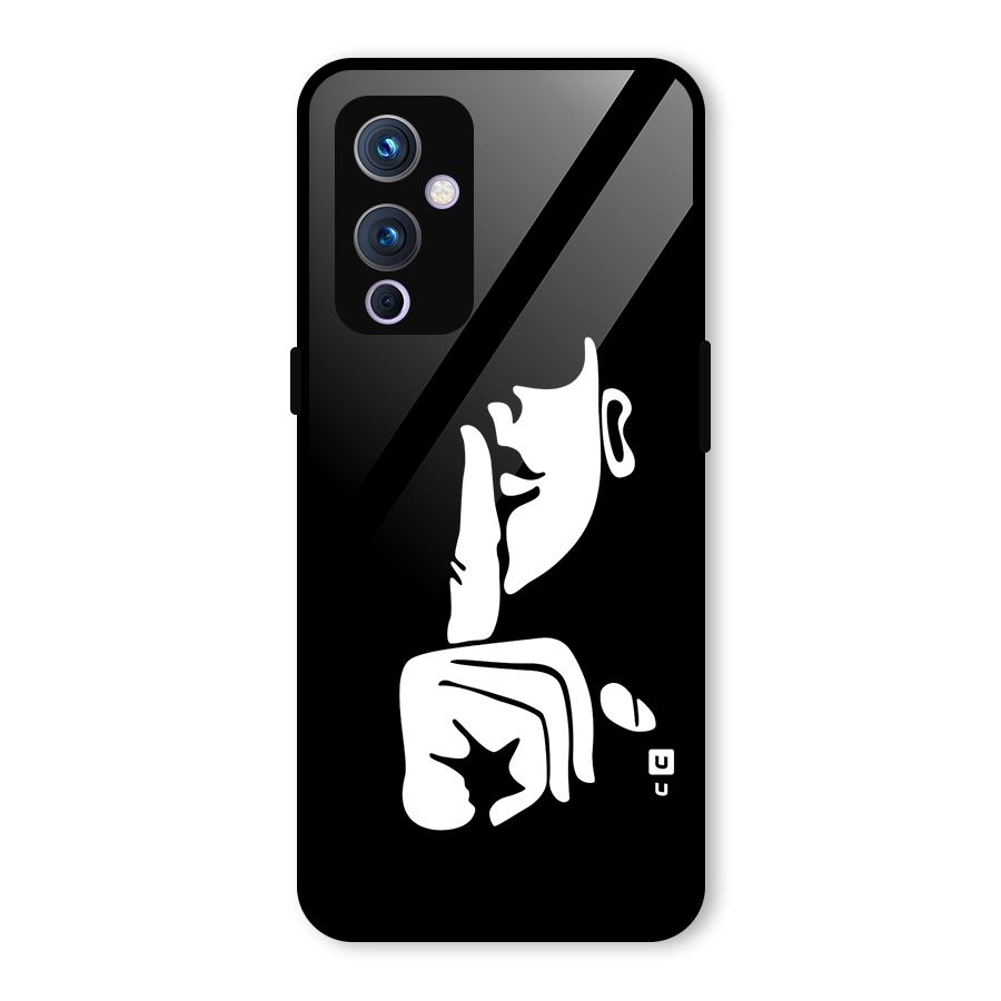 Shhh Art Glass Back Case for OnePlus 9