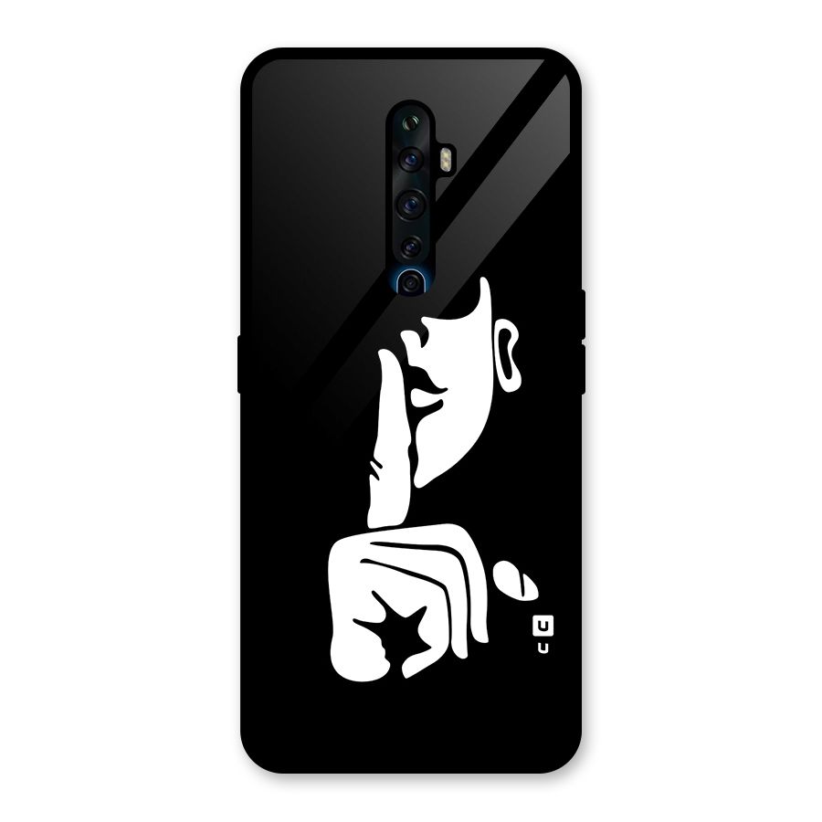 Shhh Art Glass Back Case for Oppo Reno2 F