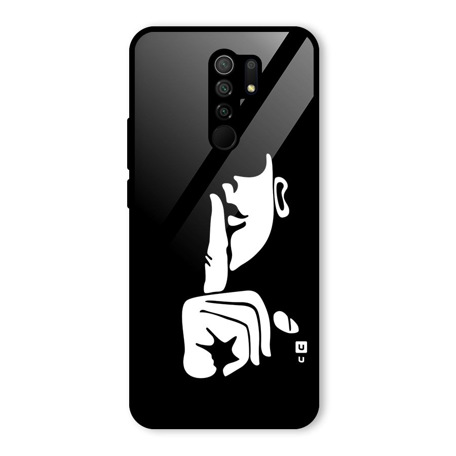 Shhh Art Glass Back Case for Poco M2
