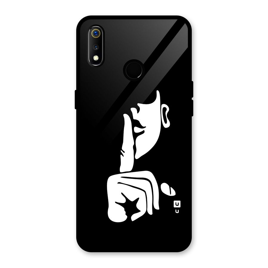 Shhh Art Glass Back Case for Realme 3i