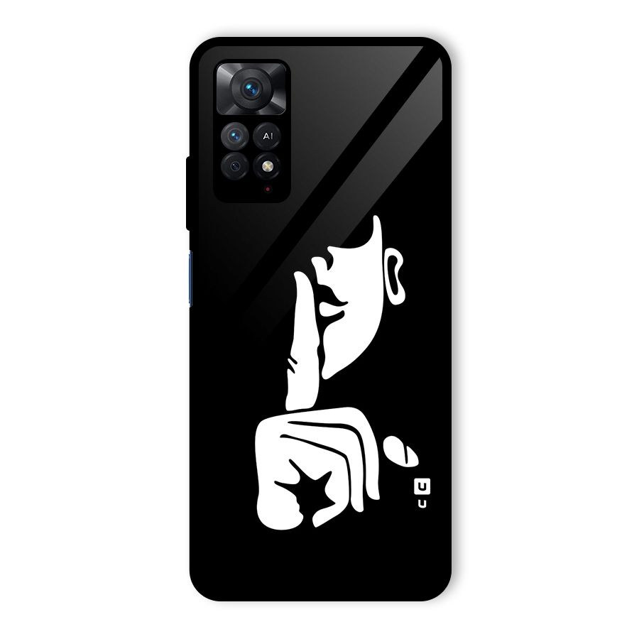 Shhh Art Glass Back Case for Redmi Note 11 Pro Plus 5G
