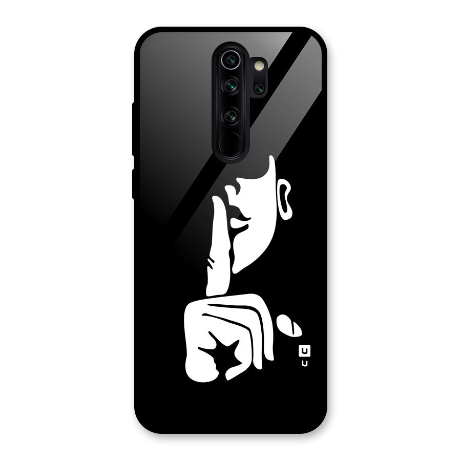 Shhh Art Glass Back Case for Redmi Note 8 Pro