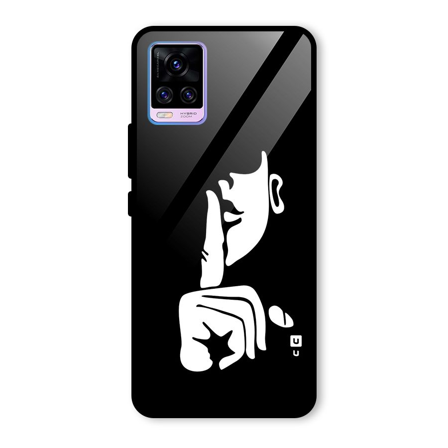 Shhh Art Glass Back Case for Vivo V20 Pro