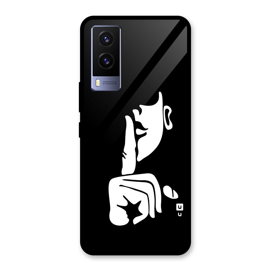 Shhh Art Glass Back Case for Vivo V21e 5G