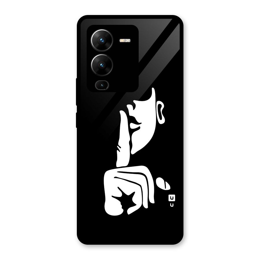 Shhh Art Glass Back Case for Vivo V25 Pro