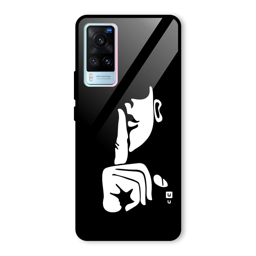 Shhh Art Glass Back Case for Vivo X60
