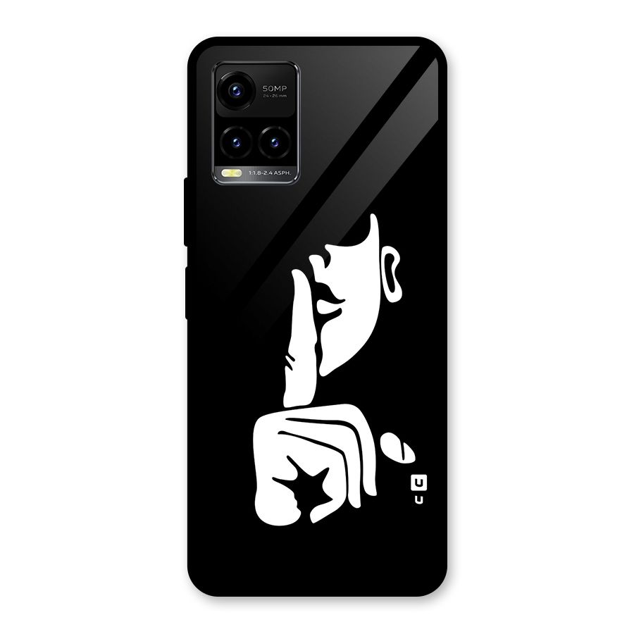 Shhh Art Glass Back Case for Vivo Y21T