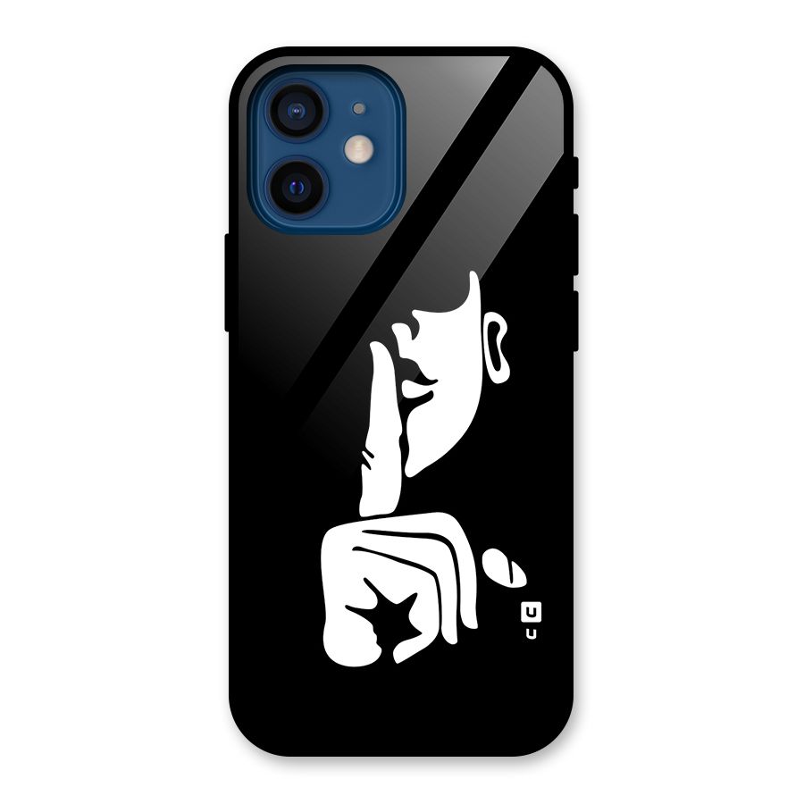 Shhh Art Glass Back Case for iPhone 12 Mini