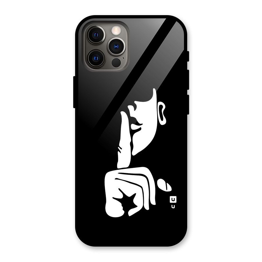 Shhh Art Glass Back Case for iPhone 12 Pro