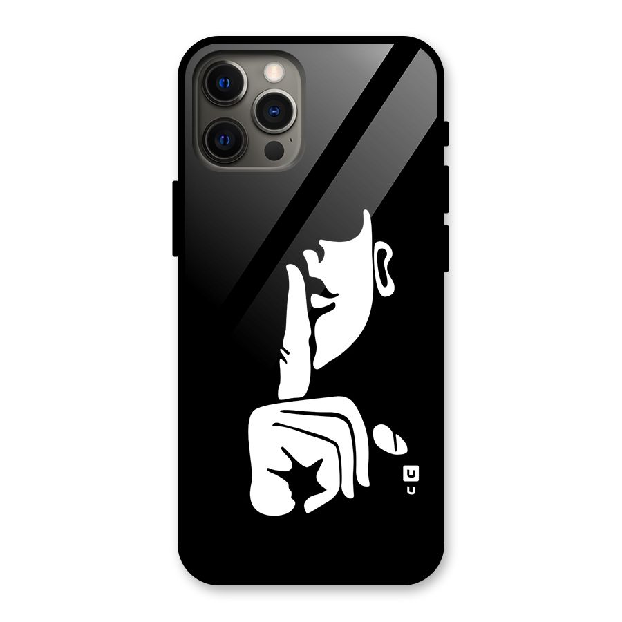 Shhh Art Glass Back Case for iPhone 12 Pro Max
