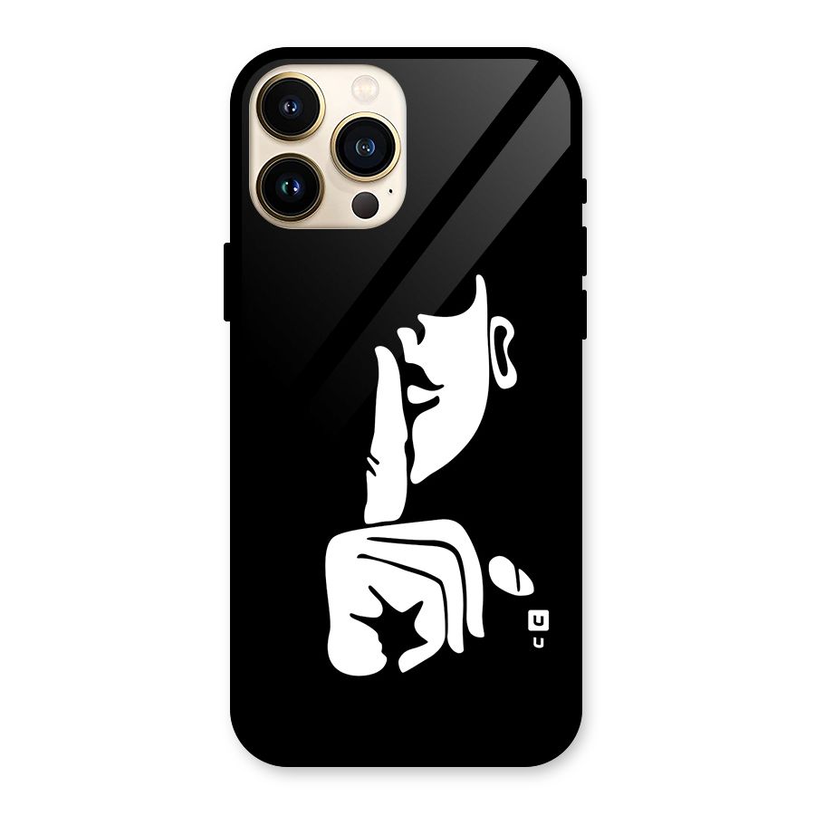 Shhh Art Glass Back Case for iPhone 13 Pro Max