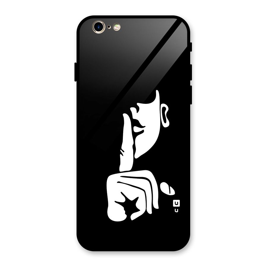 Shhh Art Glass Back Case for iPhone 6 6S
