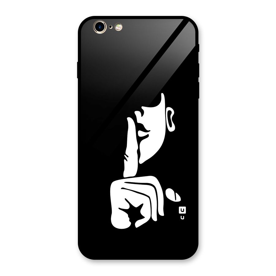Shhh Art Glass Back Case for iPhone 6 Plus 6S Plus