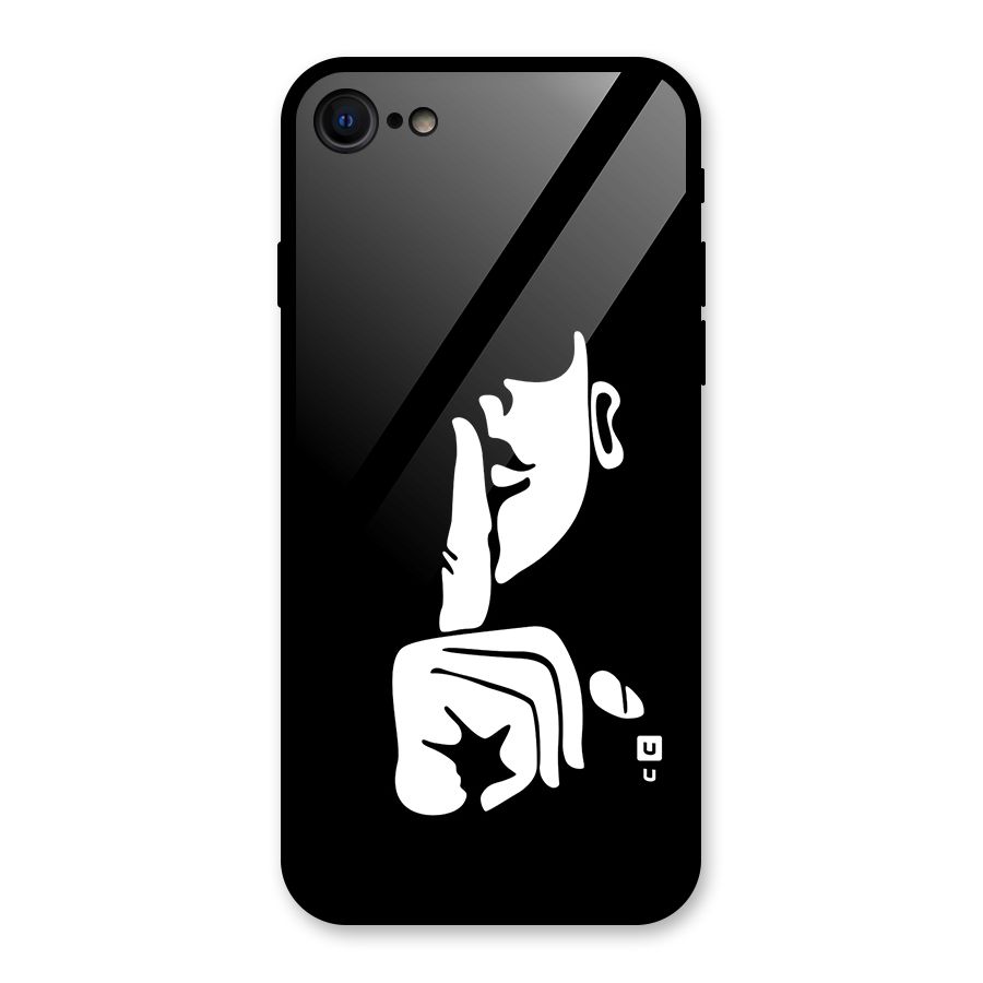 Shhh Art Glass Back Case for iPhone 7