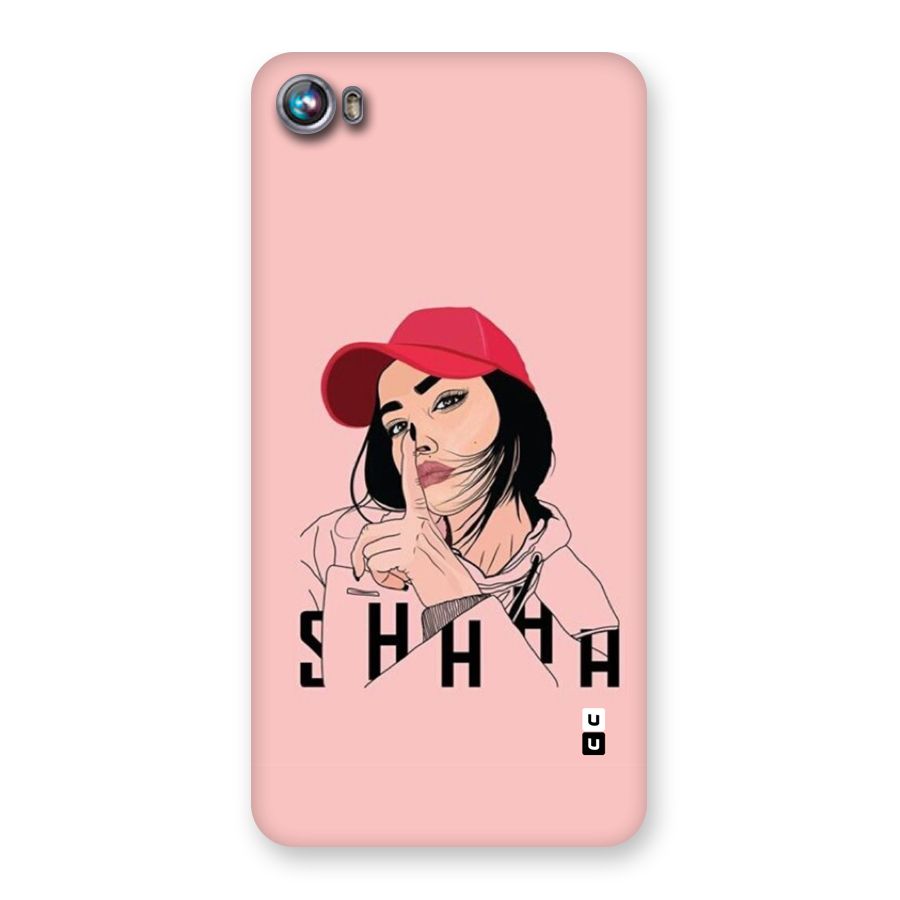 Shhhh Girl Back Case for Canvas Fire 4 (A107)