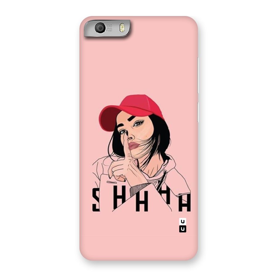 Shhhh Girl Back Case for Canvas Knight 2