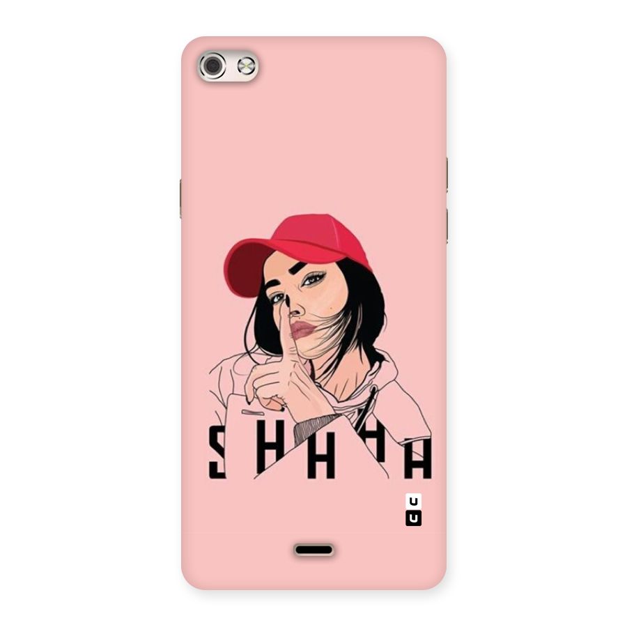 Shhhh Girl Back Case for Canvas Silver 5