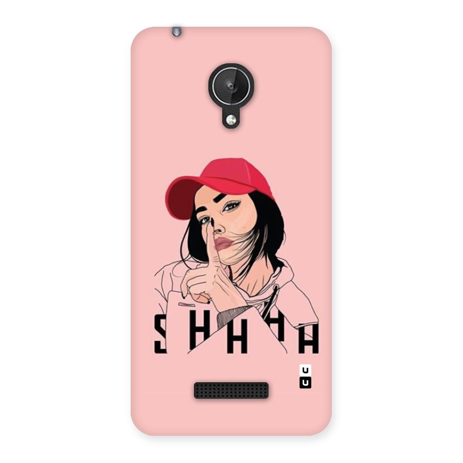 Shhhh Girl Back Case for Canvas Spark Q380