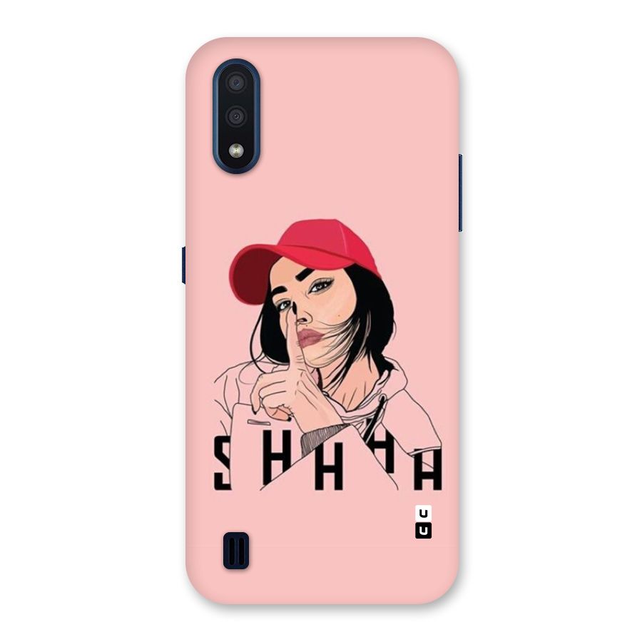 Shhhh Girl Back Case for Galaxy M01