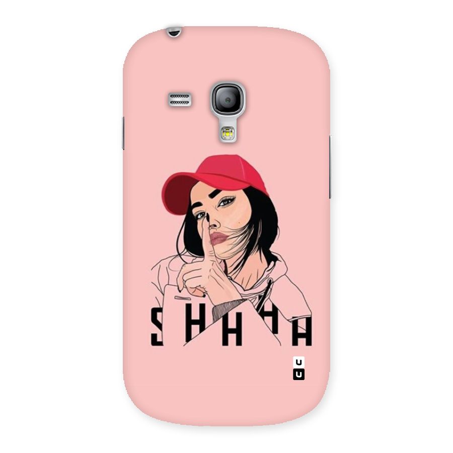 Shhhh Girl Back Case for Galaxy S3 Mini