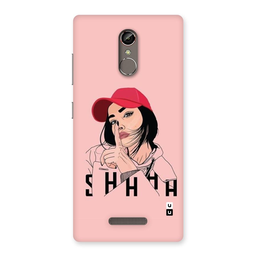 Shhhh Girl Back Case for Gionee S6s