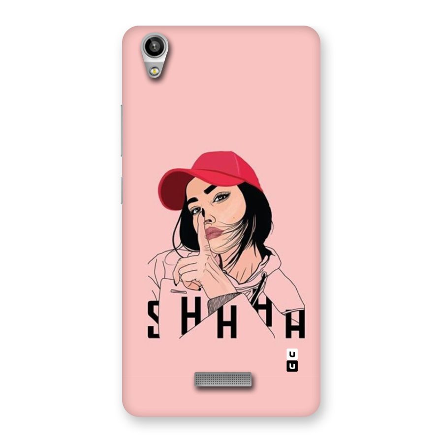 Shhhh Girl Back Case for Lava Pixel V1