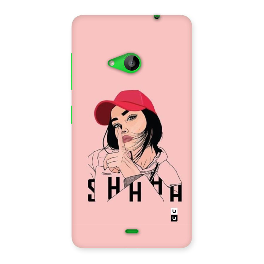 Shhhh Girl Back Case for Lumia 535