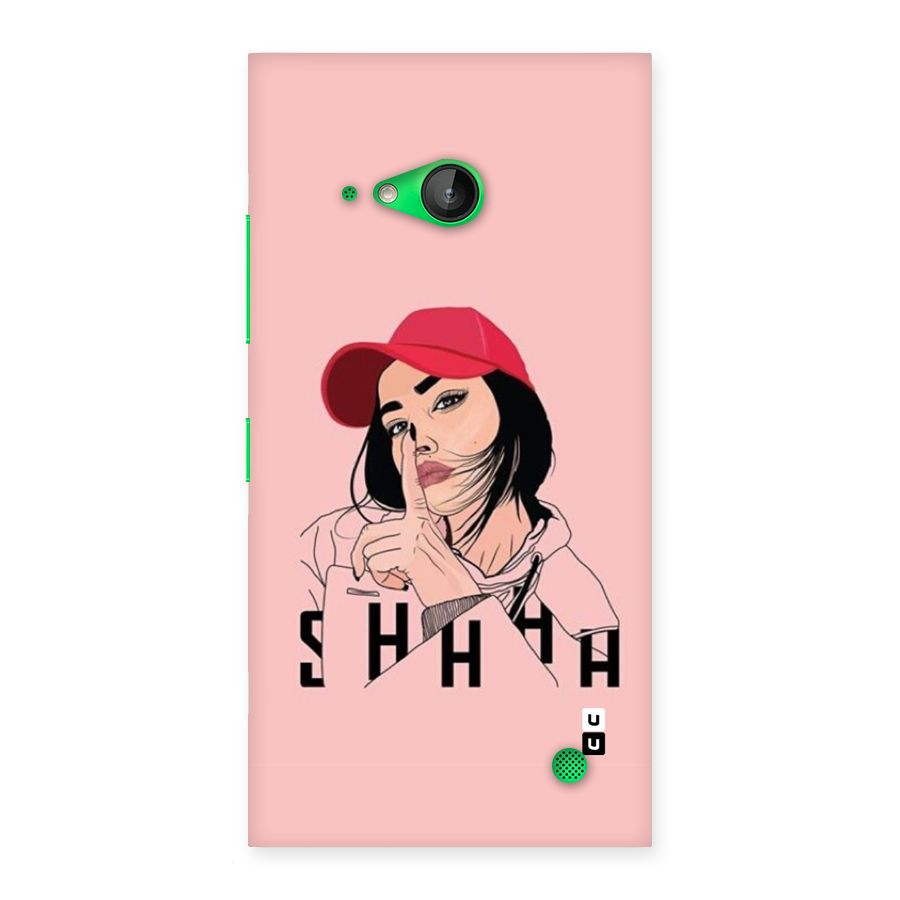 Shhhh Girl Back Case for Lumia 730