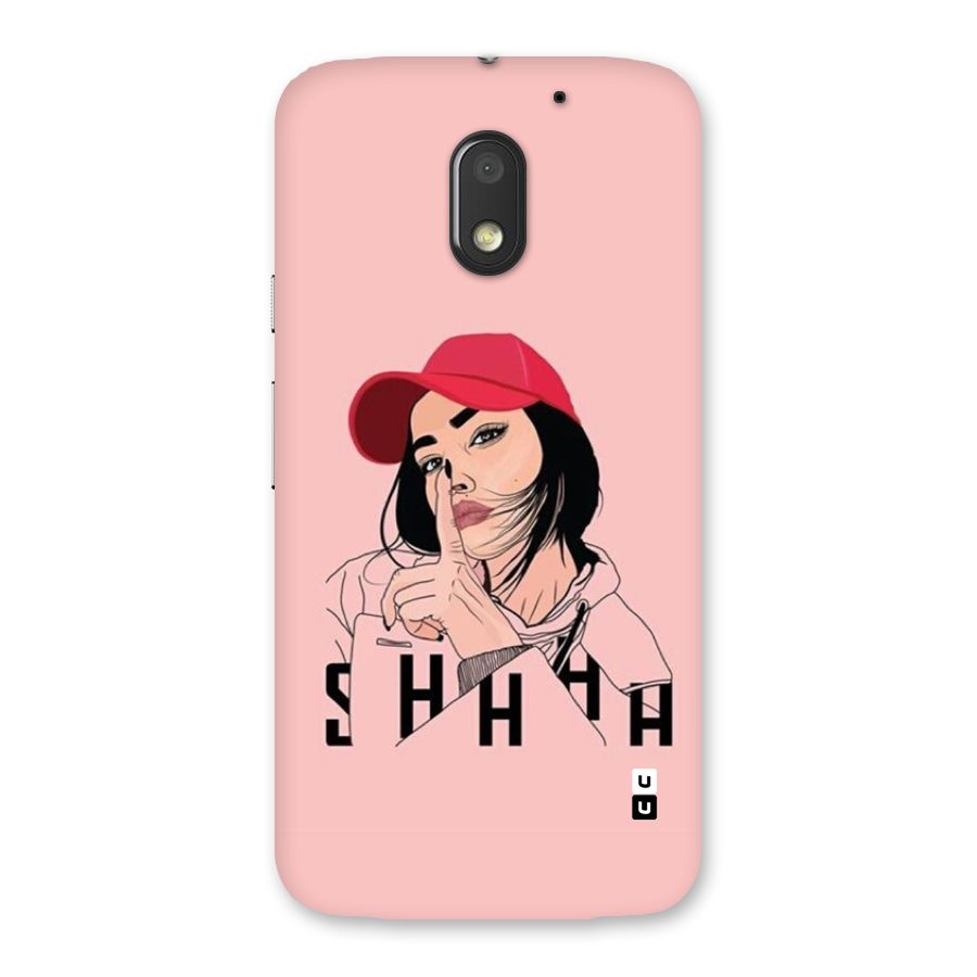Shhhh Girl Back Case for Moto E3 Power
