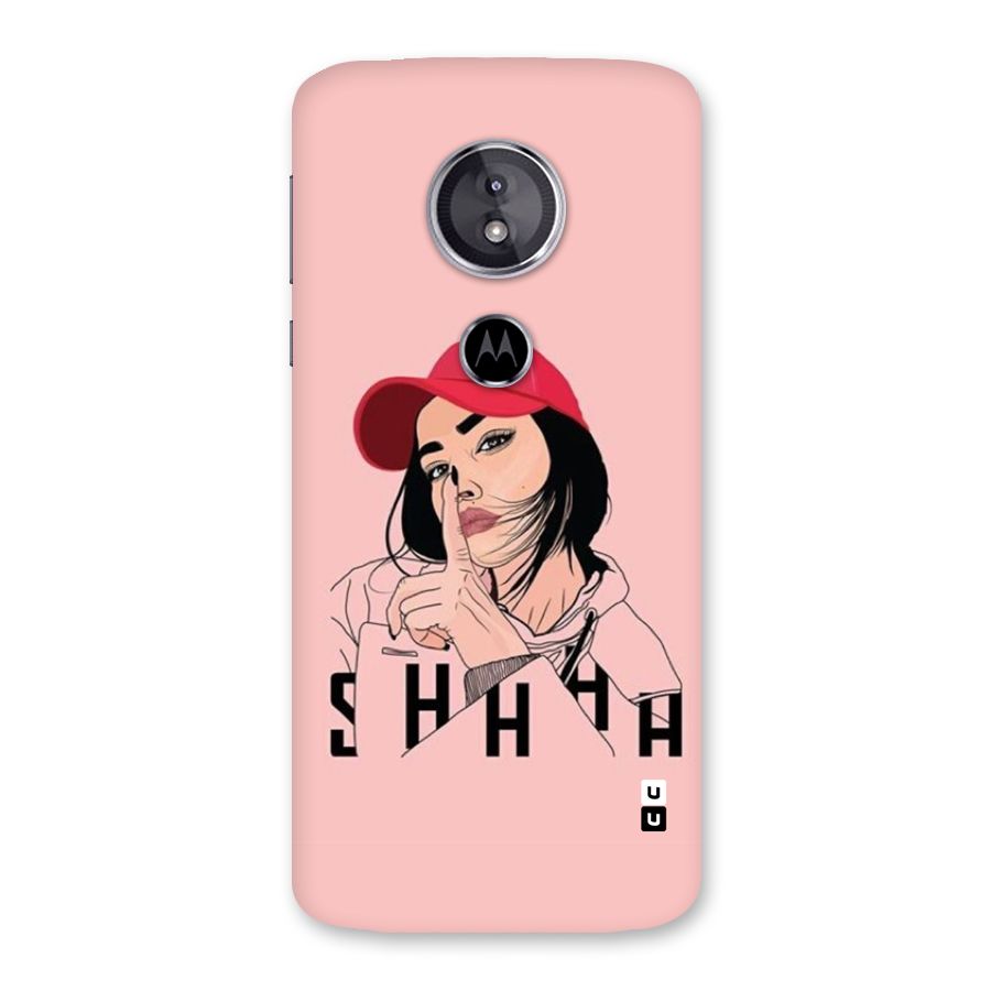 Shhhh Girl Back Case for Moto E5