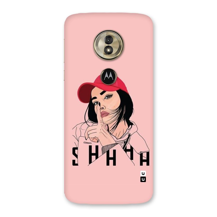 Shhhh Girl Back Case for Moto G6 Play