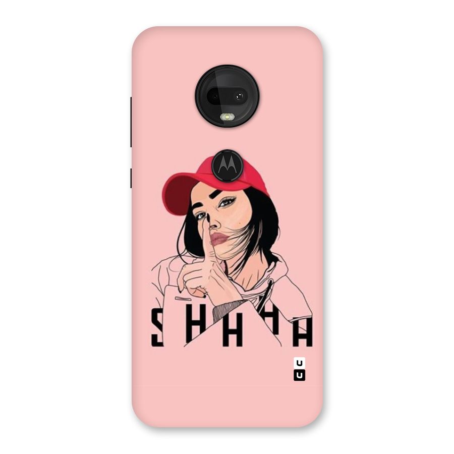 Shhhh Girl Back Case for Moto G7