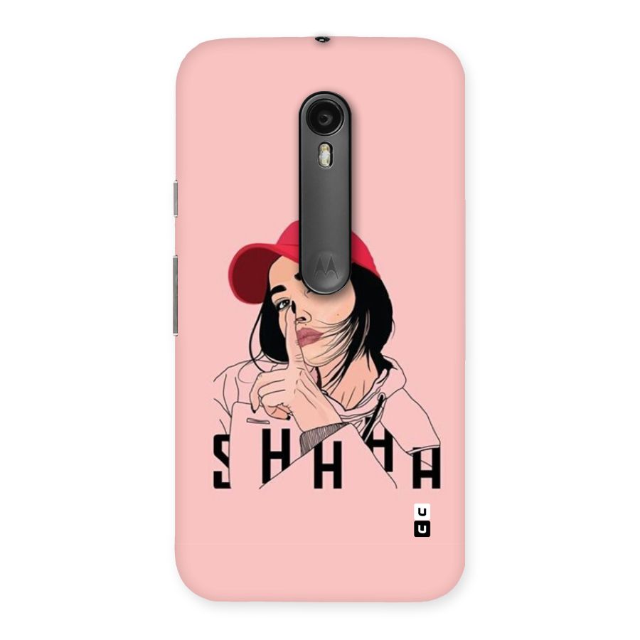Shhhh Girl Back Case for Moto G Turbo