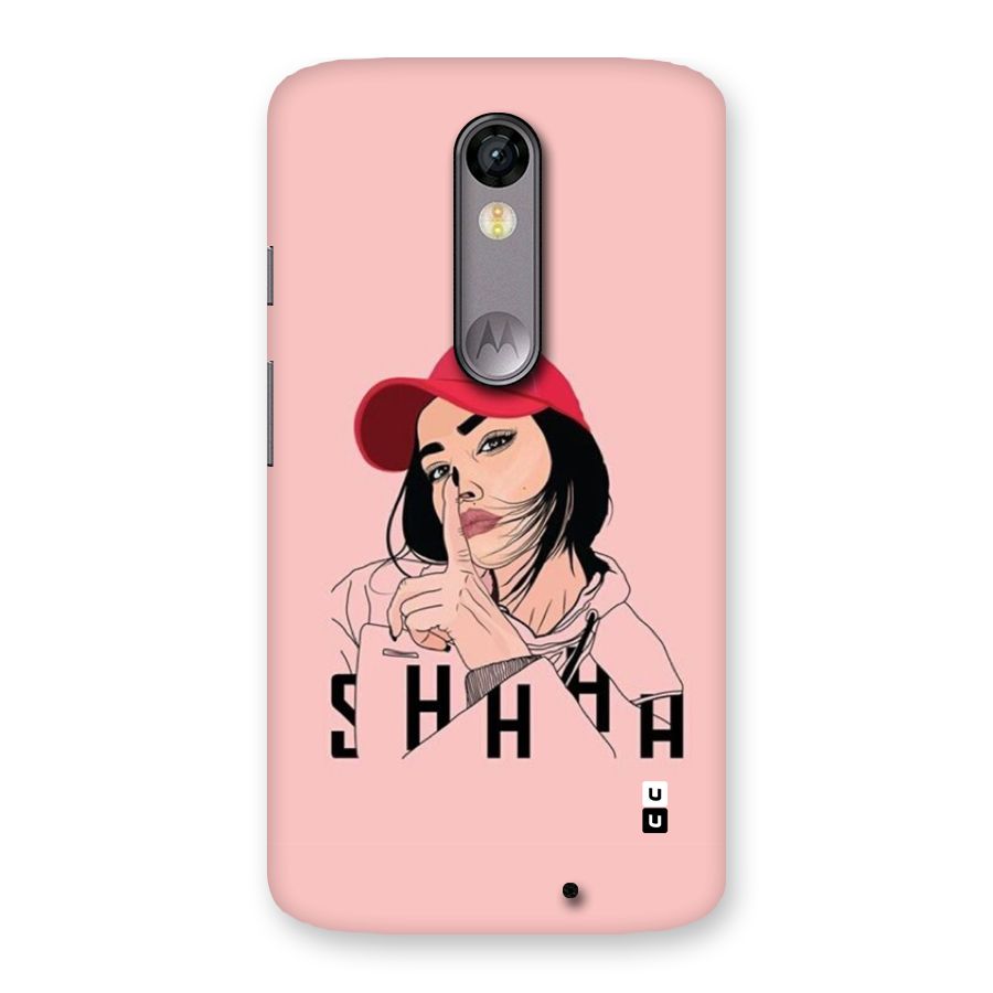 Shhhh Girl Back Case for Moto X Force