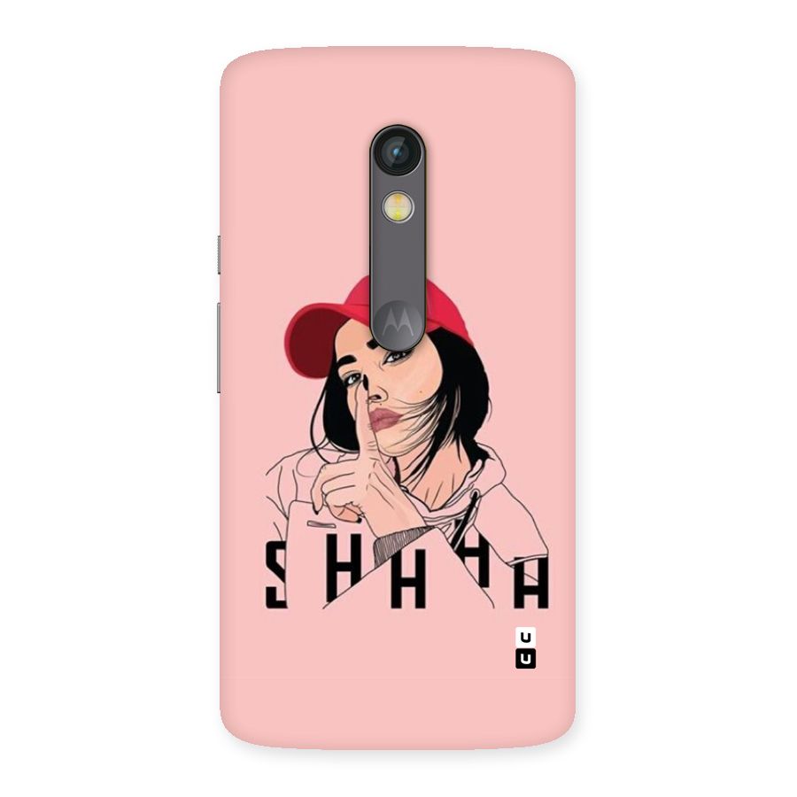 Shhhh Girl Back Case for Moto X Play
