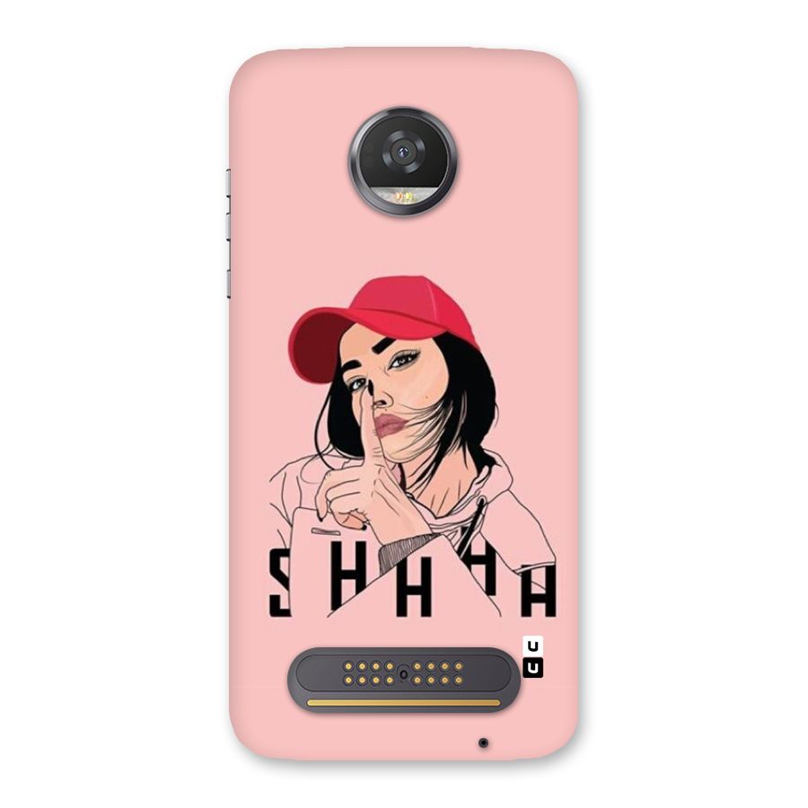 Shhhh Girl Back Case for Moto Z2 Play